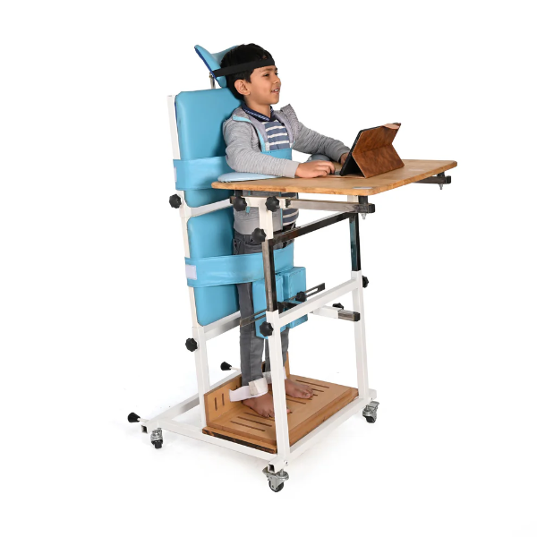 thumbnail Morecare Veronica - Upright Standing Frame With Activity Tray For CP Kids For Age 5 To 15 Years